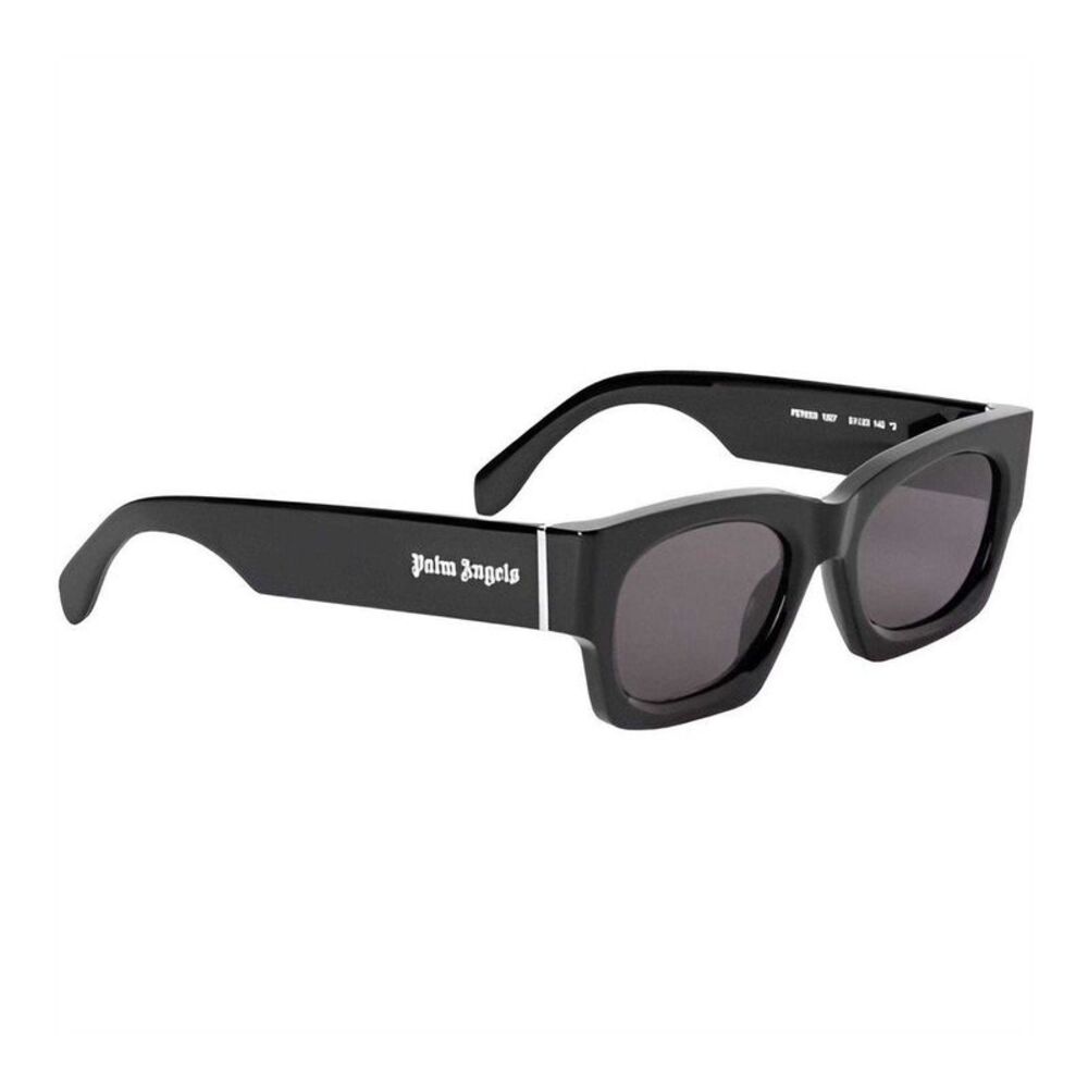 Palm Angels Mens Bodie Rectangle Sunglasses / Black/Dark Grey